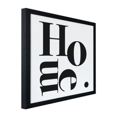 Imagem de Quadro Decorativo com Moldura 24x24 - Home - Uatt