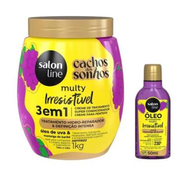 Imagem de Uva Salon Line Kit com Óleo e Creme Multy, Rotina Capilar