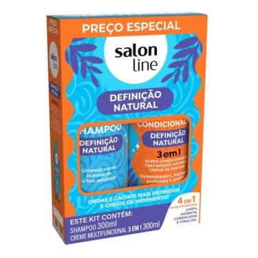 Imagem de Kit Shampoo 300ml + Creme Multifuncional 300ml Definição Natural Salon