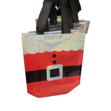 Imagem de Bolsa Sacola Festiva Natal Presente Brilhante Impressa A Laser Ecológi