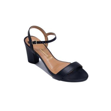 Imagem de Sandália Vizzano Salto Médio 6262474, Preto, 37