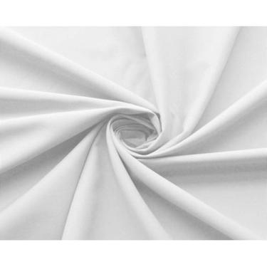 Imagem de Tecido Tricoline Liso Branco para Artesanato - Tecidos Caldeira - 50 x