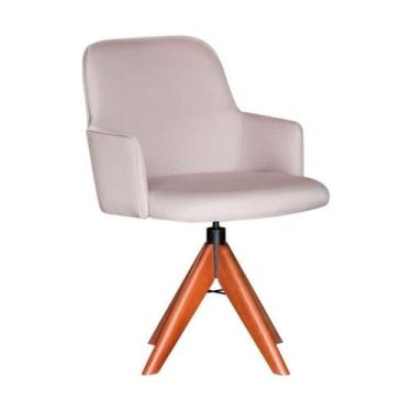 Imagem de Cadeira De Jantar Com Base Giratória Multimóveis Cr50094 Off White Off