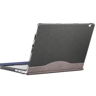 Imagem de Capa para laptop Microsoft Surface Book 3 2 1 de 13,5 polegadas destacável para PC capa para notebook bolsa de computador com suporte Stylus (cinza, 13,5)