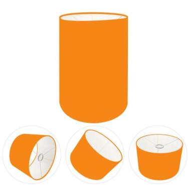 Imagem de Cúpula Abajur Cilíndrica Cp-7004 Ø15x25cm Laranja - Vivare