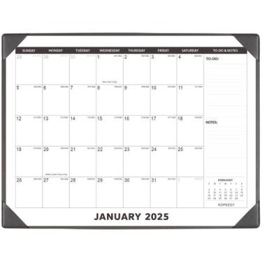 Imagem de Calendário de mesa KOPEESY 2025-2026 Grande 56x43cm com tapete de mesa