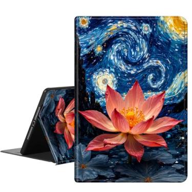 Imagem de RMJKXQZG Capa para iPad Pro de 12,9 polegadas para iPad de 6ª/5ª/4ª/3ª geração (versão 2022/2021/2020/2018), capa protetora fina com suporte rígido, despertar/hibernar automaticamente, céu estrelado e