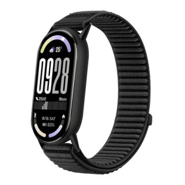 Imagem de HAOZHI Pulseira Compatível para Xiaomi Mi Band 10 9 8,Bracelete Correia Cinta Alça de Substituição de Nylon para Xiaomi Mi Smart Band 10,9,8 (Preto)