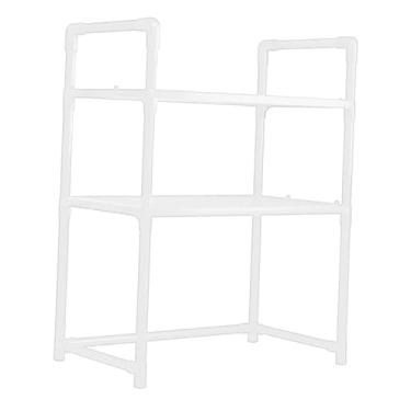 Imagem de IEUDNS Suporte para micro-ondas com prateleira de, organizador de mesa para utensílios de cozinha e despensa, prateleira para forno de