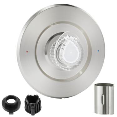 Imagem de Kit de acabamento de chuveiro, compatível com válvula Moen T2901 Gibson Posi-Temp para cartucho 1222 e alça única de banheira/chuveiro, kit de acabamento de válvula de chuveiro com botão de chuveiro e