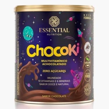 Imagem de ChocoKi 300g – Essential Nutrition | Achocolatado Premium com Cacau 100% Puro | Sem Açúcar, Sem Lactose, Adoçado com Estévia | Sabor Chocolate