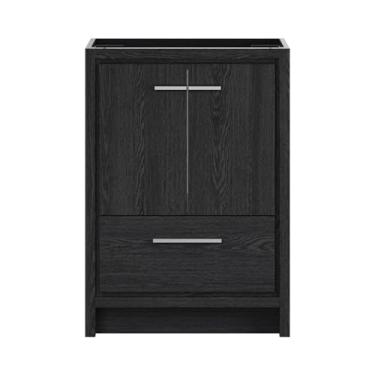 Imagem de Swiss Madison Virage — Vaidade de banheiro independente de 61 cm em carvalho preto sem pia