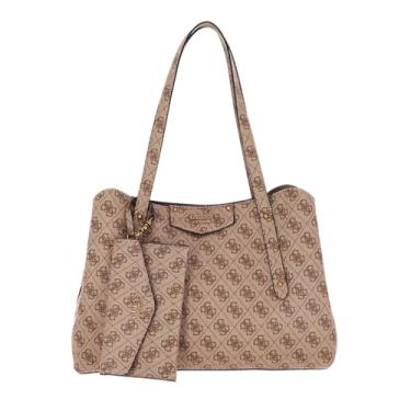 Imagem de GUESS Bolsa Eco Brenton Girlfriend, logotipo latte