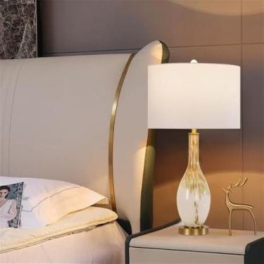 Imagem de Luminária de mesa LED de luxo contemporânea, inspirada na criatividade americana, ideal para sala de estar, quarto, escritório, casa de campo ou hotel (Estilo 152)