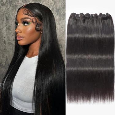 Imagem de Pacotes de cabelo WEQUEEN Brazilian Virgin Hair Straight 14cm 40cm 45c