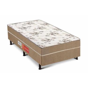 Imagem de Cama Box Conjugado Solteiro: Colchão Ortopédico Unipremium Class Clean (88x188x40) Polar