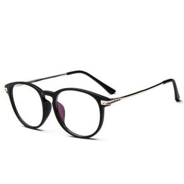 Imagem de Armação para Óculos de Grau Acetato Moderno Unissex - Vinkin, Preto fo