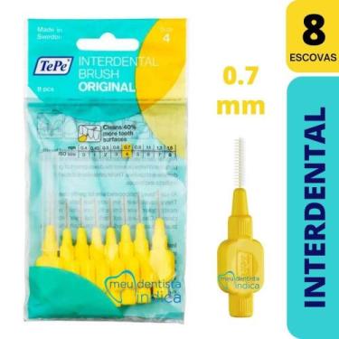 Imagem de Escova Interdental Macia  Tepe Original Amarela Size 4  0.7mm  8 unida
