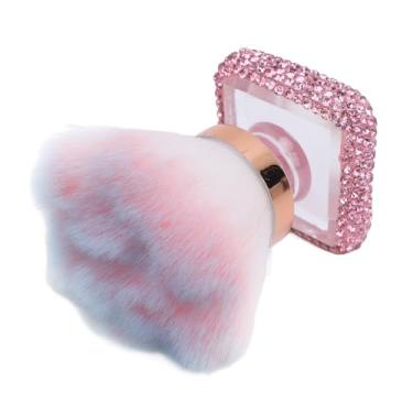 Imagem de TARSHYRY Pincel para pó de Unhas para Unhas Acrílicas, Espanador Macio Rosa Rosa, Removedor de pó para Manicure e Arte Em Unhas, Ferramenta de Limpeza de Pincel de Maquiagem para Salão de (Róseo)