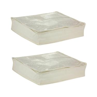 Imagem de Household Essentials Bolsa de armazenamento de suéter - lona natural - conjunto de 2