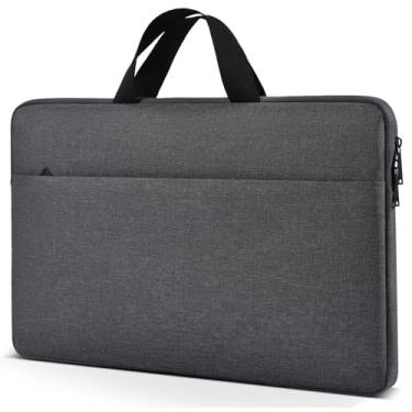 Imagem de Capa para monitor portátil de 23,8 a 24 polegadas, capa acolchoada à prova de choque para monitor portátil grande de 60,5 cm e 61 cm (suporte ajustável), bolsa com alça e bolso para acessórios
