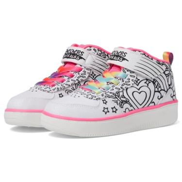 Imagem de Skechers Tênis feminino Sport Court 92, Branco/Multi, 13.5 Little Kid