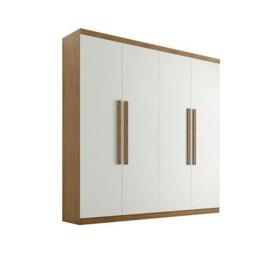 Imagem de Guarda Roupa Casal Fenix 4 Portas 3 Gavetas Rufato Imbuia/off White/imbuia
