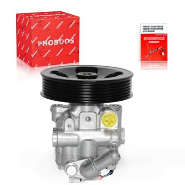 Imagem de PHOBOOS Bomba de direção hidráulica compatível com Subaru Forester 2011-2013 H4 2,5L, vagão, com saída e polia, direção suave, baixo ruído, alta durabilidade, ref. 21-607