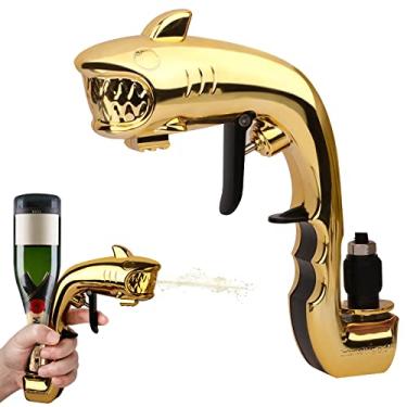 Imagem de GPUOS Atirador de champanhe ou cerveja, atirador de arma de cerveja, borbulhante para festa/aniversário/Natal/Hallowmas, atirador de champanhe para água borbulhante