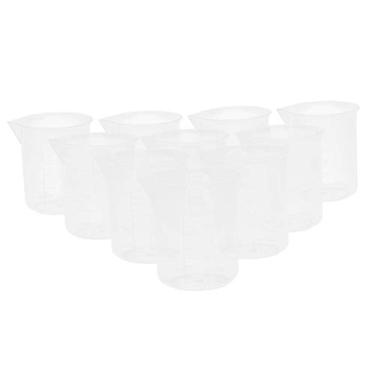 Imagem de Almencla - 10 peças de jarro medidor multiuso, bico plástico para mistura de tinta de cozinha de laboratório, 4 tamanhos