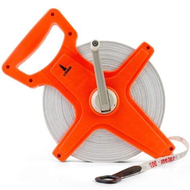 Imagem de Trena Métrica 100m Fibra de Vidro com Manivela - Lorben