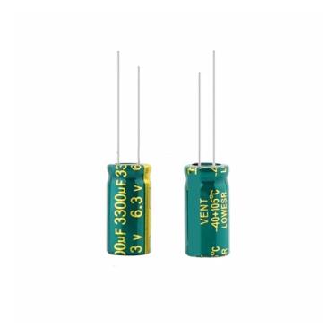 Imagem de 10PCS 3300UF 6,3V alta frequência baixa resistência capacitor eletrolítico 10X20MM