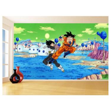 Imagem de Papel De Parede Dragon Ball Goku Vegeta Anime 3,5M Dbz420 - Você Decor