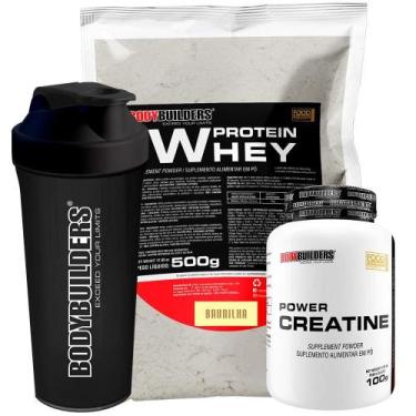 Imagem de Kit Whey Protein 500G+ Power Creatina 100G - Bodybuilders