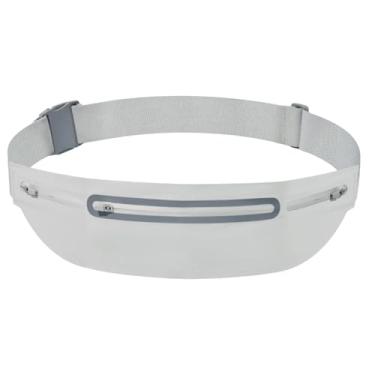 Imagem de Cinto de corrida para viagem, pochete de telefone, bolsa de cinto impermeável, acessórios esportivos para mulheres, homens, adultos e adolescentes, Cinza, Refer to description, Unissex