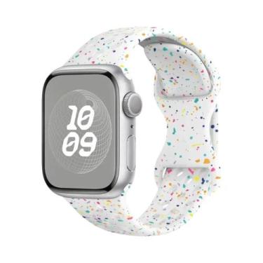 Imagem de Pulseira De Silicone Respirável Para Apple Watch 44mm 45mm 40mm 41mm 3