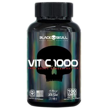 Imagem de VITAMINA C - 100 CÁPSULAS - BLACK SKULL-Unissex