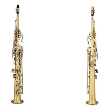 Imagem de Saxofone instrumento saxofone soprano B-flat palhetas de saxofone soprano pescoço iniciantes e profissionais saxofone