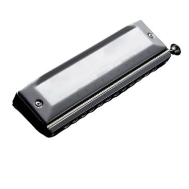 Imagem de Gaita profissional para iniciantes adultos chave C cromática 16 furos 64 tons (tipo 2 12 furos)