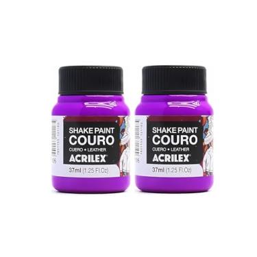 Imagem de Kit com 2 Tinta para Tênis Couro Tecido Shake Paint 106 Roxo Acrilex 37ml – Alta Aderência, Acabamento Uniforme, Ideal para Customização e Restauração de Calçados e Acessórios