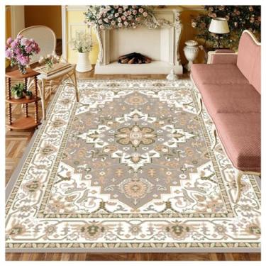 Imagem de SPXMQSS Tapetes de área para sala de estar, tapete de quarto grande, antiderrapante, tapetes ultra macios, laváveis para sala de estar, quarto, sala de jantar sob a mesa B 1,5 x 2,4 m