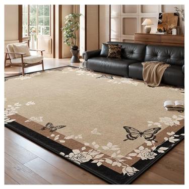 Imagem de SPXMQSS Tapetes laváveis para sala de estar, antiderrapante que não derruba, tapete de piso interno resistente a manchas para quarto, sala de jantar, sala de estar, escritório I 160 x 230 cm