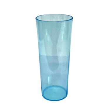 Imagem de Kit Copo Long Drink Translúcido, 10 Unidades, Lembrancinhas Festa (Azul)