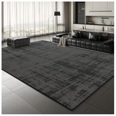 Imagem de SPXMQSS Tapete grande para sala de estar, tapete lavável resistente a manchas para quarto antiderrapante macio pilha baixa para sala de estar, quarto, sala de jantar, cinza B 200 x 250 cm