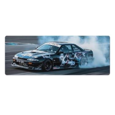 Imagem de HouLaiZhe Drift Car 240sx JDM Carro Esportes Grande Gaming Mouse Pad Tapete de Mesa Base de Borracha Antiderrapante Laptop Acessórios de Computador Suprimentos Bloco de Escrita para Escritório Casa 30