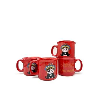 Imagem de COLOR MAGIC Conjunto de canecas de café de cerâmica de 120 ml com alça, caneca com leite, ótimo para chá de chocolate quente, canecas grandes e fofas para homens, mulheres, crianças, seguro para