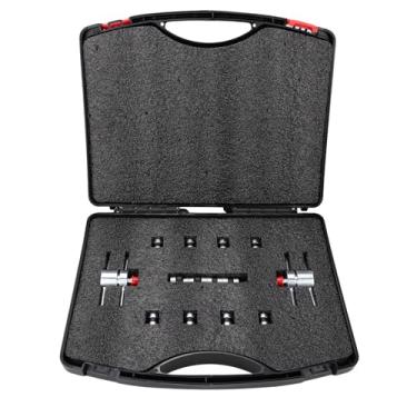 Imagem de SIYOEN Kit adaptador de tubo de processo HVAC 12458 para tubo de cobre de 3/40.6 cm, 1/10.2 cm, 5/40.6 cm, 3/20.3 cm, conector de processo flareless com caixa de armazenamento para refrigeração, ar