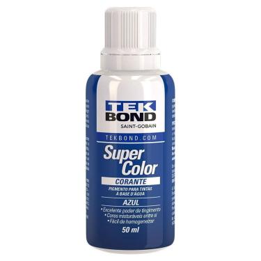 Imagem de Corante Liquido Para Tintas Super Color Azul 50Ml Tek Bond