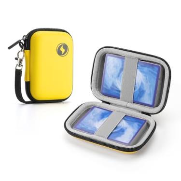 Imagem de ChuStory Card Case Binder for PM PTCG Magic MTG/UNO Trading Cards, Card Box Holds Up to 1 Decks,Competitive PK Gaming Specialized Card Box (yellow)