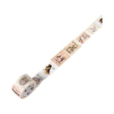 Imagem de Fita Adesiva Decorativa Washi Tape Retrô Vintage Com Tema De Café Para